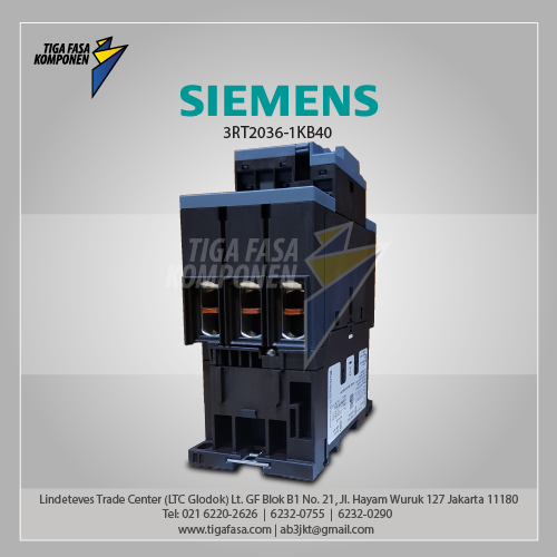 3RT2036-1KB40 MC 51 A 22 kW / 400 V 3P 24 V DC 0.8-1.2