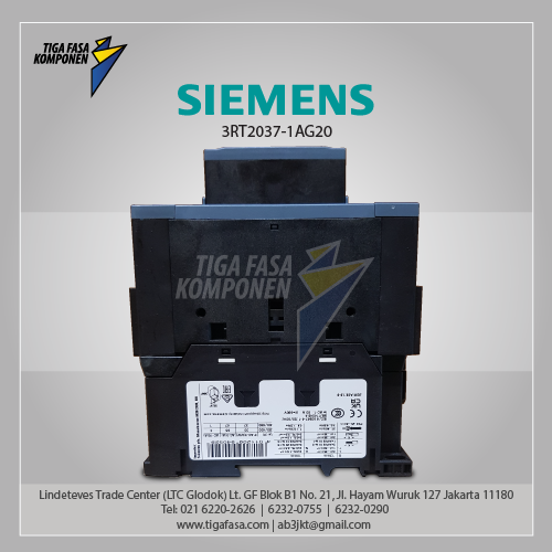 3RT2037-1AG20 MC 65 A 30 kW / 400 V 3P 110 V AC 50/60 Hz