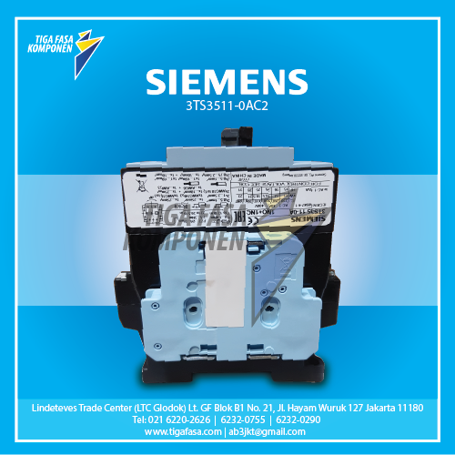 3TS3511-0AC2 MC 18.5kW 40A 1NO+1NC 24VAC