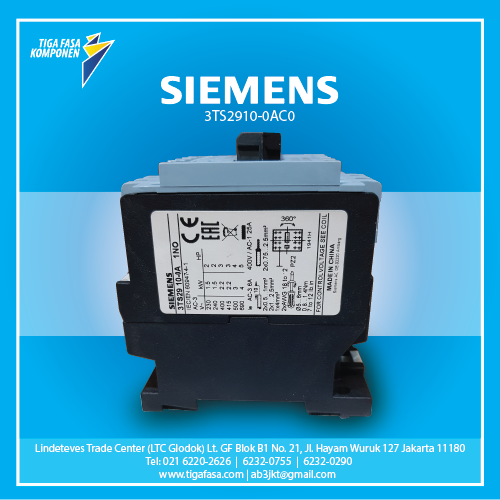3TS2910-0AC0 MC 2.2kW 6A 1NO 32VAC