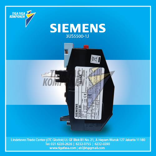 3US5500-1J Overload Relay 6.3...10 A 10 A Size 1