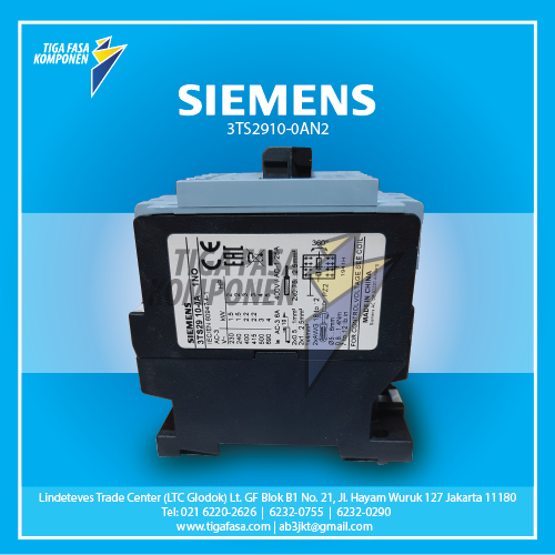 3TS2910-0AN2 MC 2.2kW 6A 1NO 220VAC 