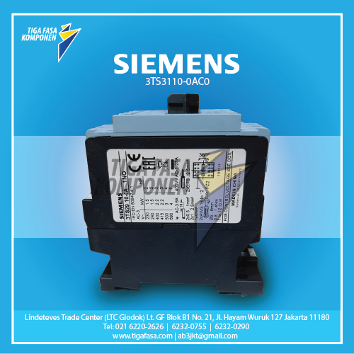 3TS3110-0AG2 MC 5.5kW 12A 1NO 110VAC