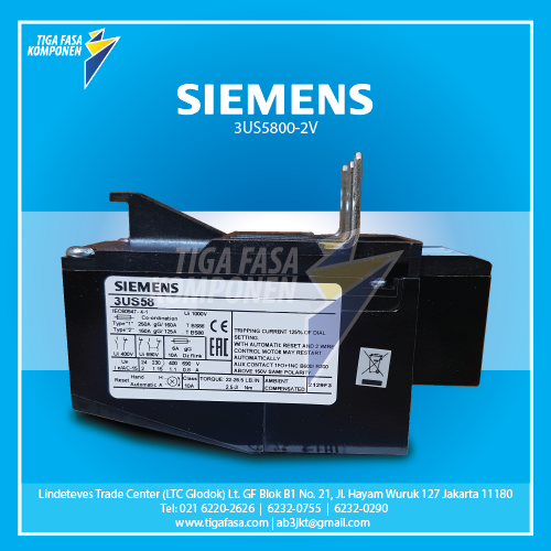 3US5800-2V Overload Relay 57...70 A 10 A Size 4