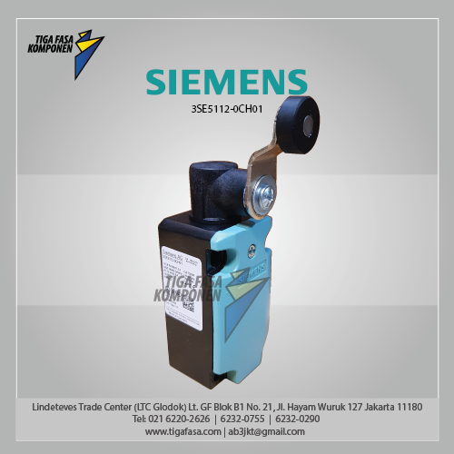 3SE5112-0CH01 Position Switch Metal (M20 x 1.5) 1 NO/1 NC 19mm