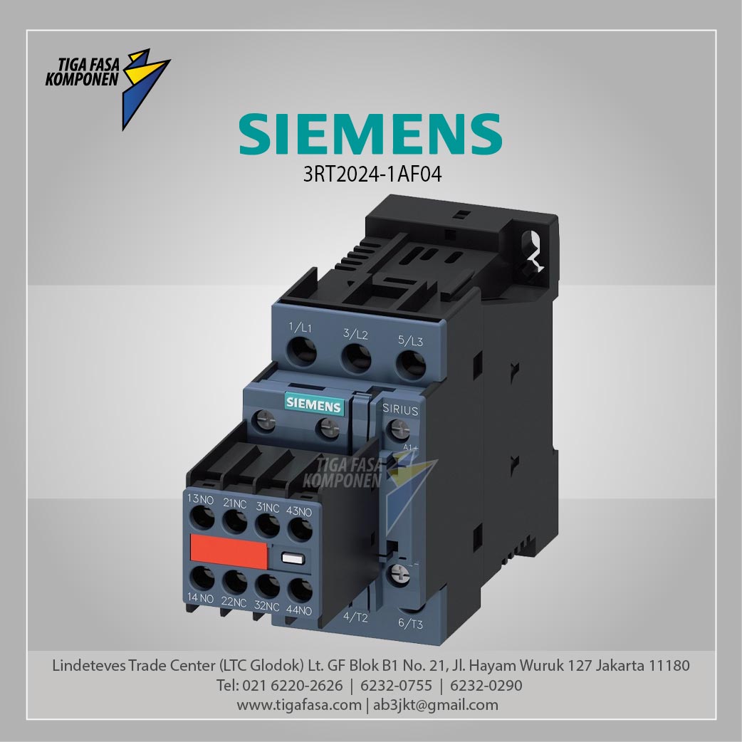 3RT2024-1AF04 MC 12 A 5.5 kW / 400 V 3P 110 V AC 50 Hz