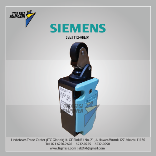 3SE5112-0BE01 Position Switch Metal (M20 x 1.5) 1 NO/1 NC 22 mm