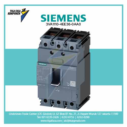 3VA1110-4EE36-0AA0 MCCB 3P 70-100A 36kA 