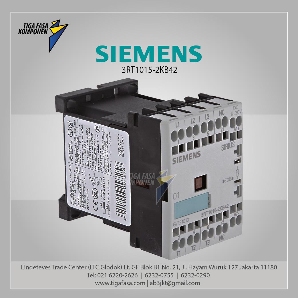 3RT1015-2KB42 MC-3KW 1NO 24 VDC