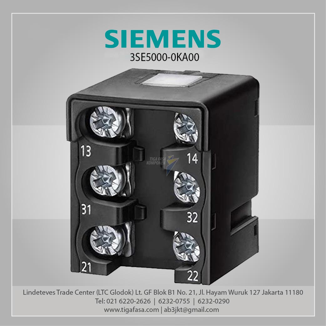 3SE5000-0KA00 Switching element for position switch 3SE51/52 1 NO/2 NC