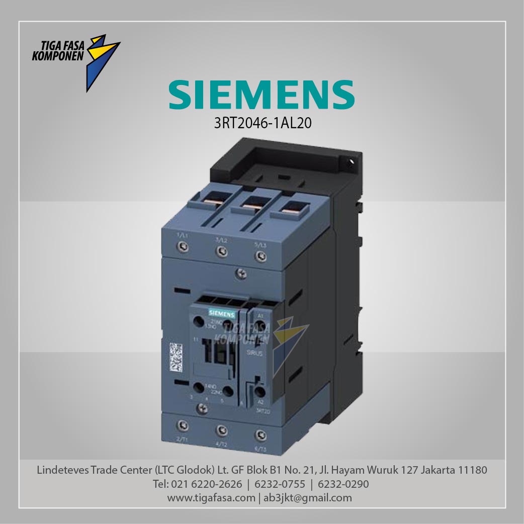 3RT2046-1AL20 MC 95 A 45 kW / 400 V 3P 230 V AC 50/60 Hz