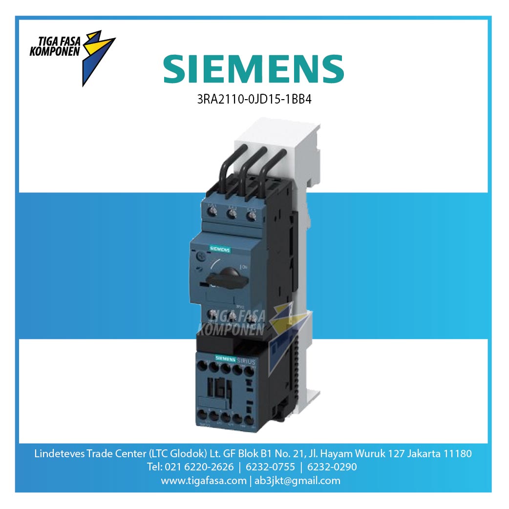 3RA2315-8XB30-1AP0 Reversing MC 3kW 7A 230 V AC