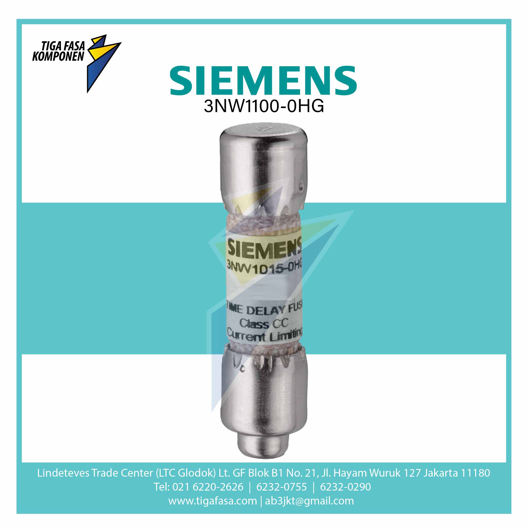 3NW1100-0HG SENTRON Cylindrical Fuse Link 10 A