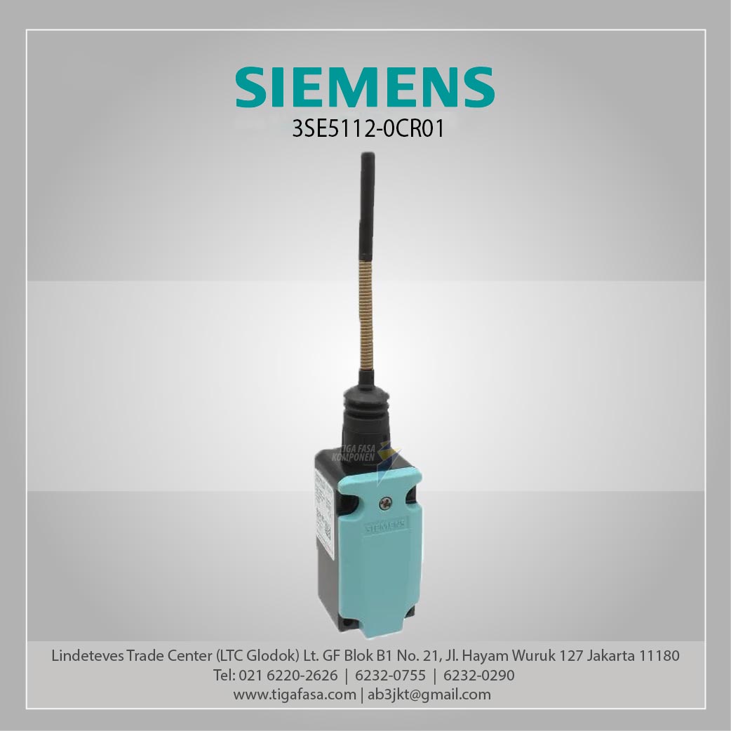 3SE5112-0CR01 Position Switch Metal (M20 x 1.5) 1 NO/1 NC 50mm