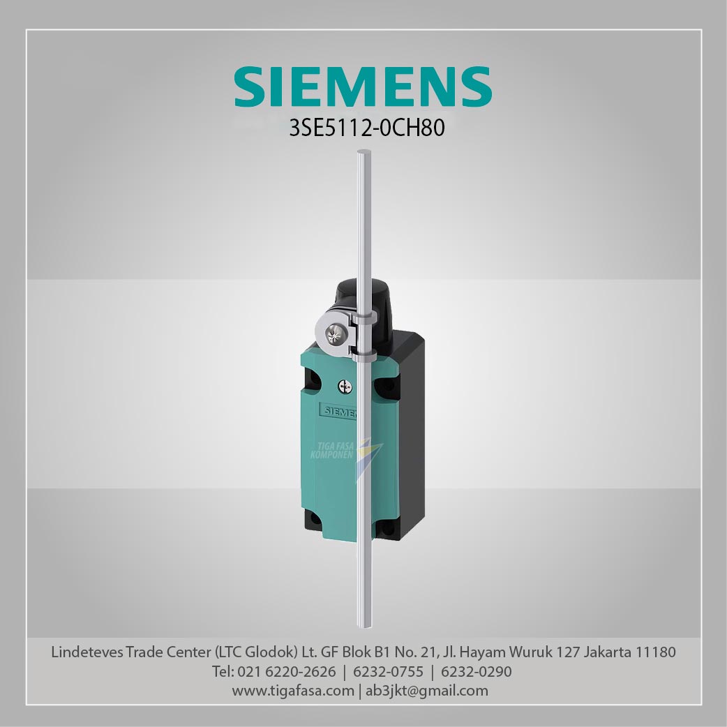 3SE5112-0CH80 Position Switch Metal (M20 x 1.5), 1 NO/1 NC 200 mm