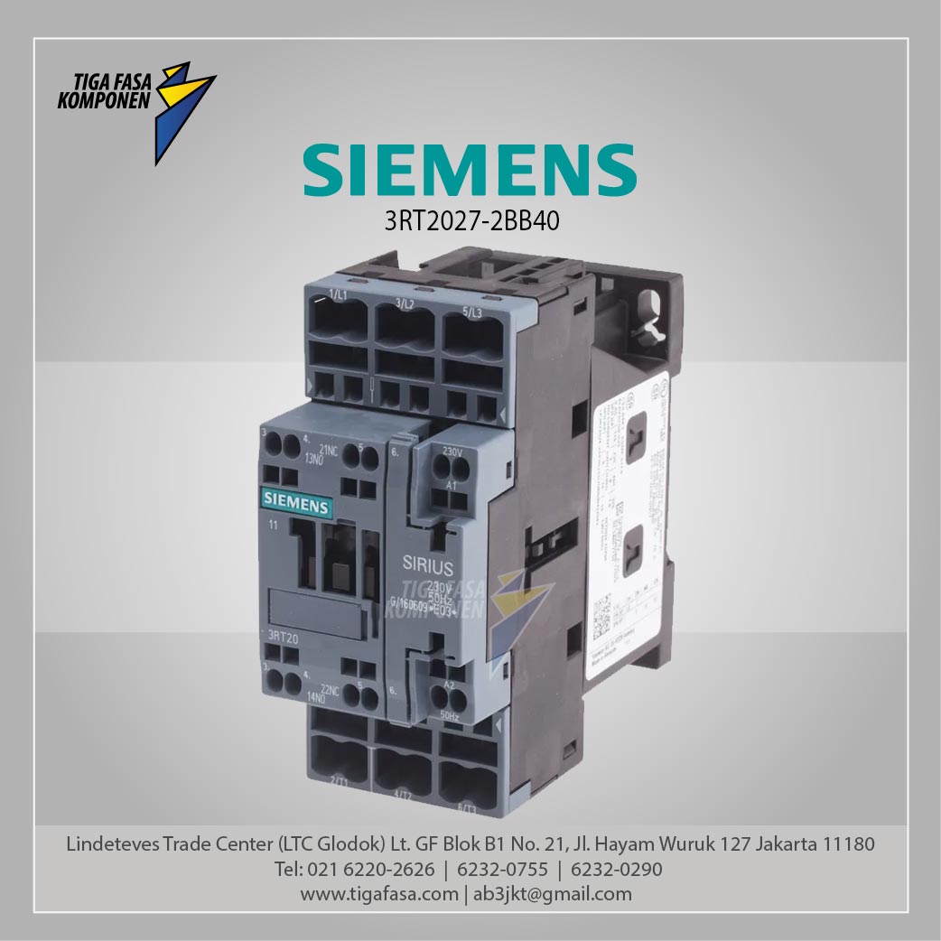 3RT2027-2BB40 MC 32 A 15 kW / 400 V 3P 24 V DC