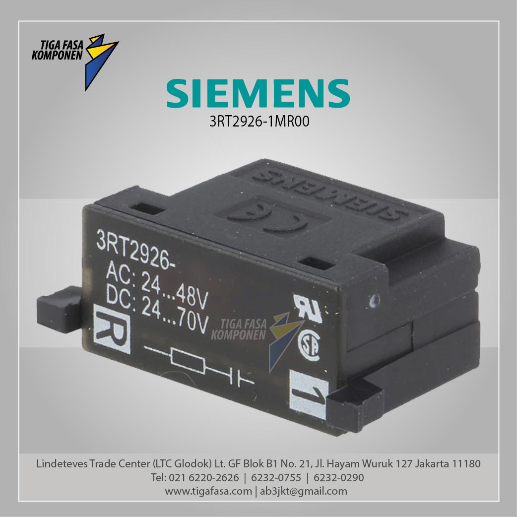 3RT2926-1MR00 Surge Suppressor Diode Combination LED 24 V DC