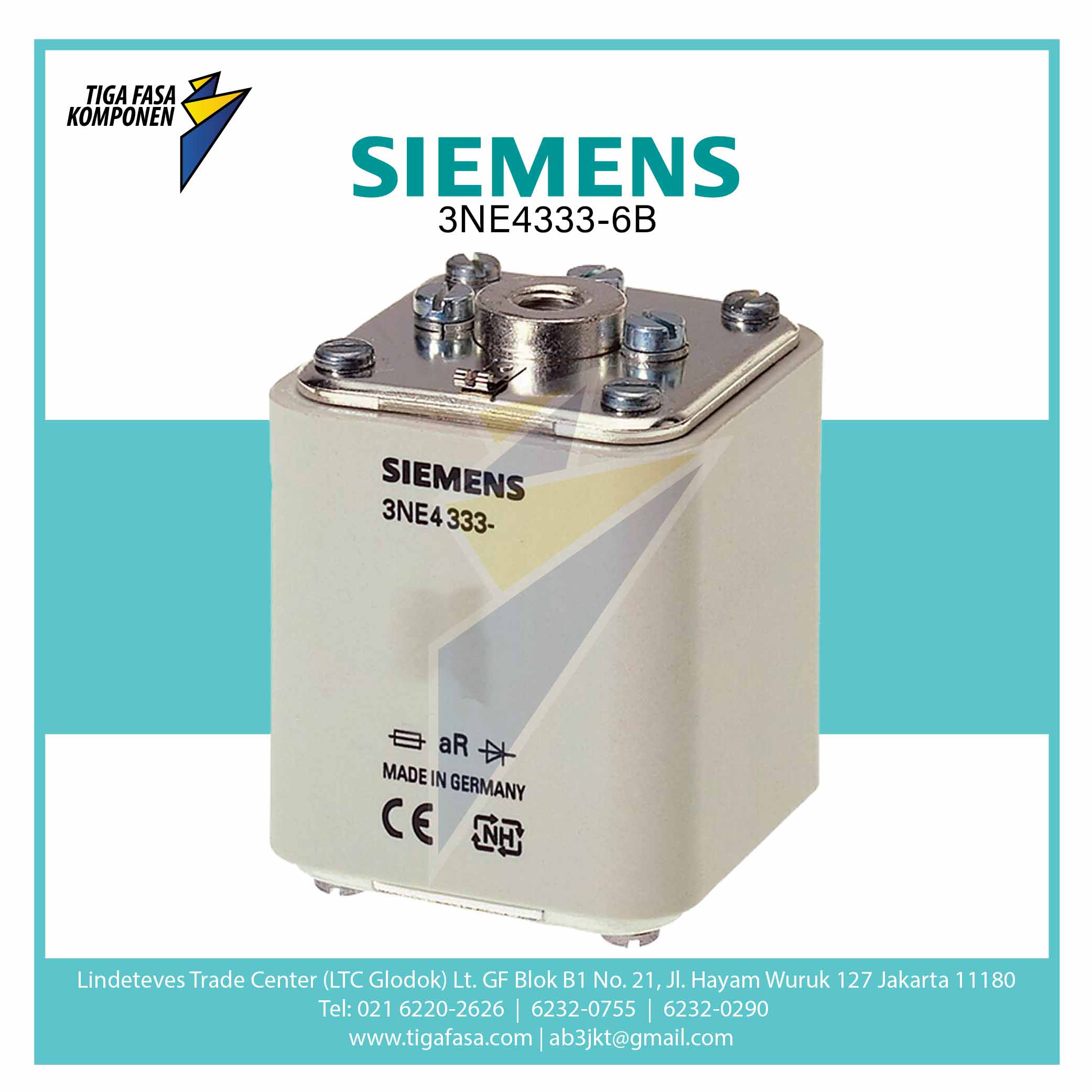 3NE4333-6B SITOR FUSE LINK 450 A