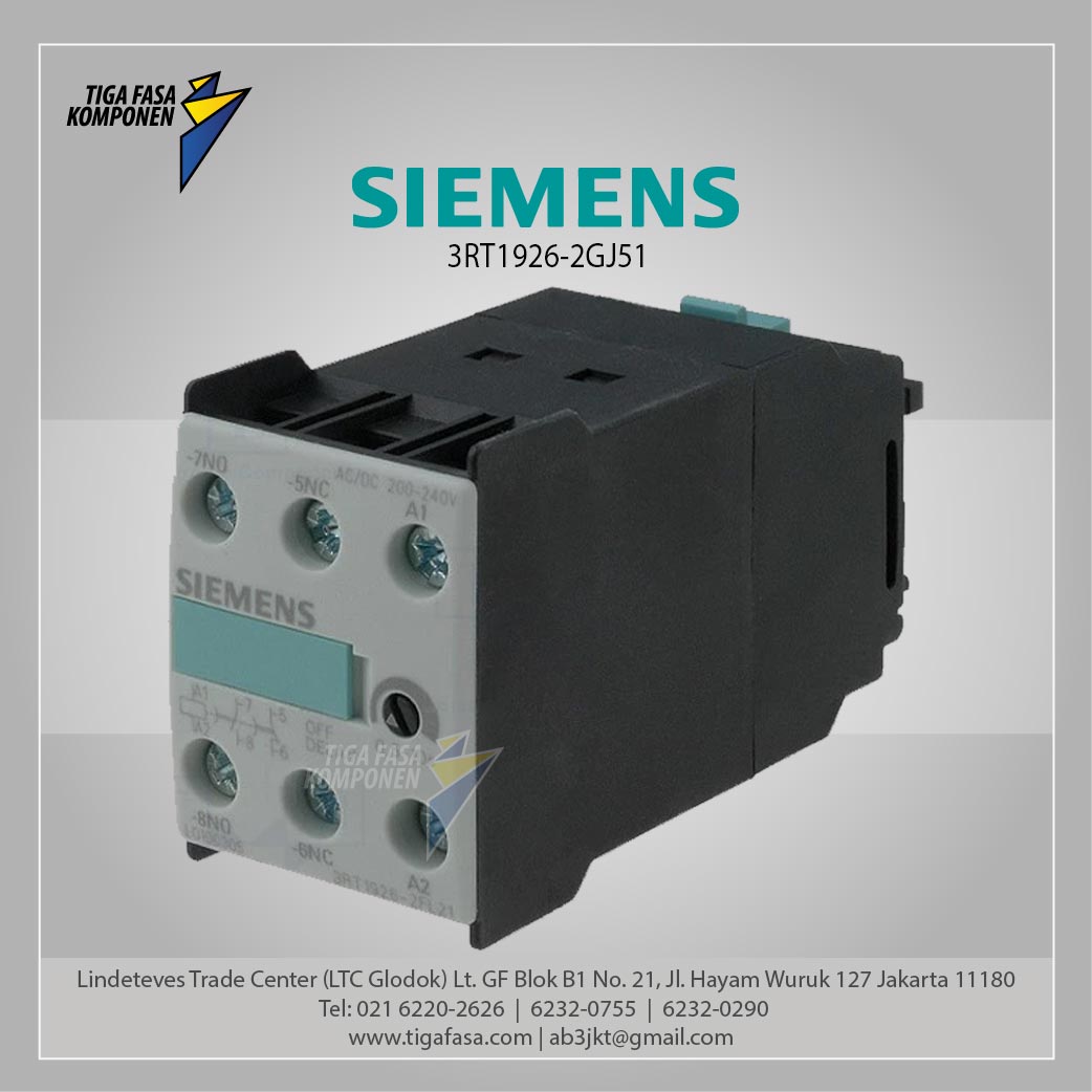 3RT1926-2GJ51 Solid-state time-delayed auxiliary switch 1.5...30s