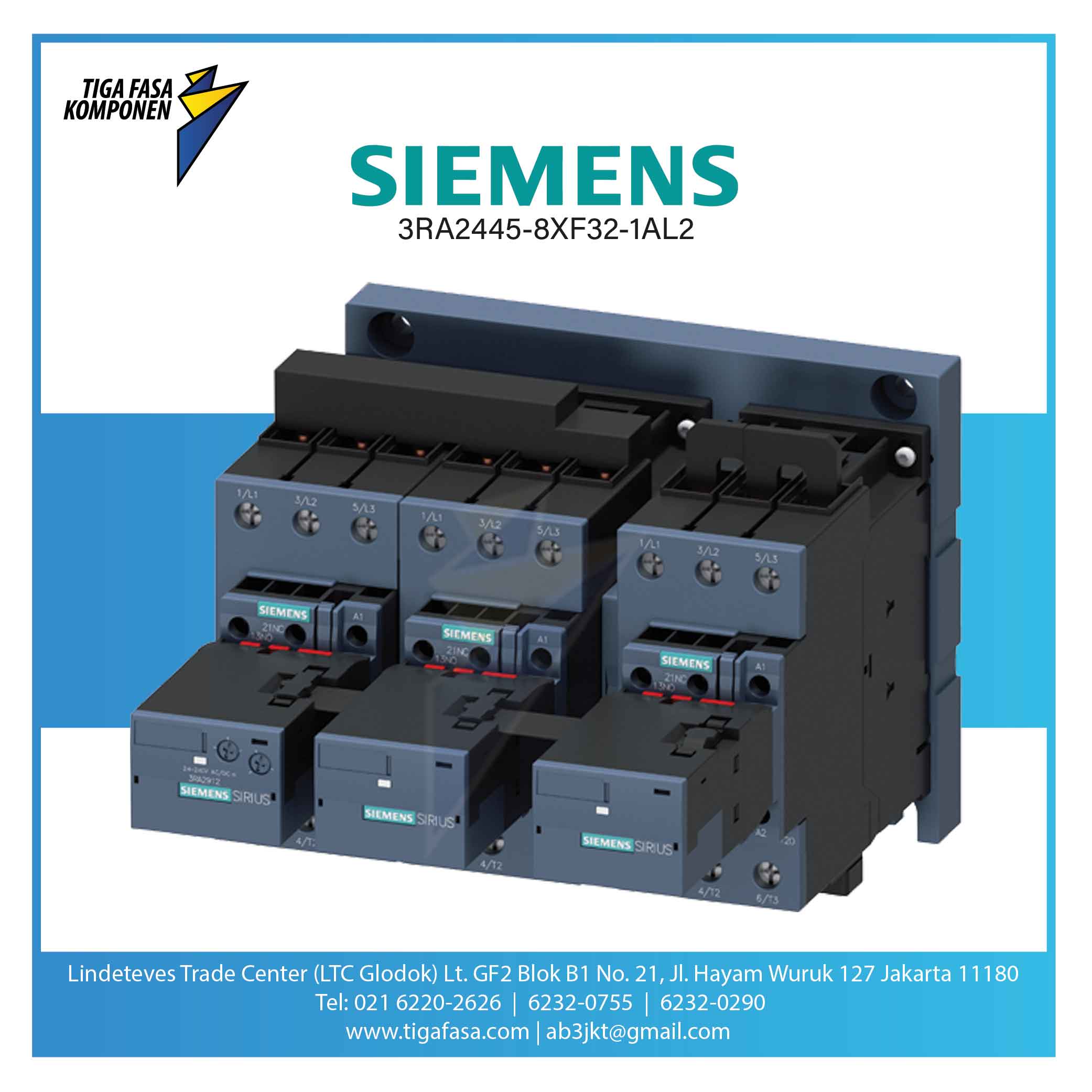 3RA2445-8XF32-1AL2 MC Star Delta 75kW 230 V AC