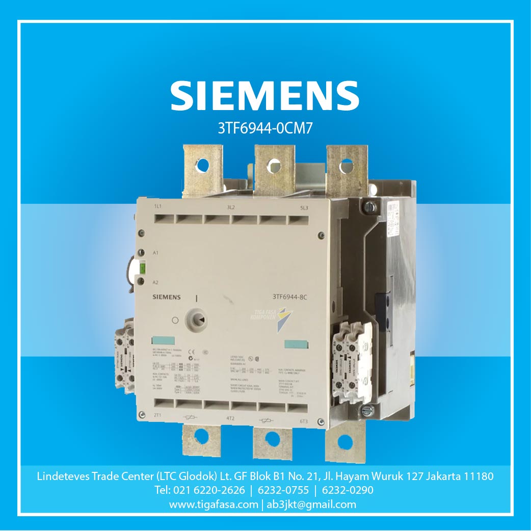 3TF6944-0CM7 CONT 3P AC.3- 820 A; 4NO-4NC AC.1- 910A 450kW