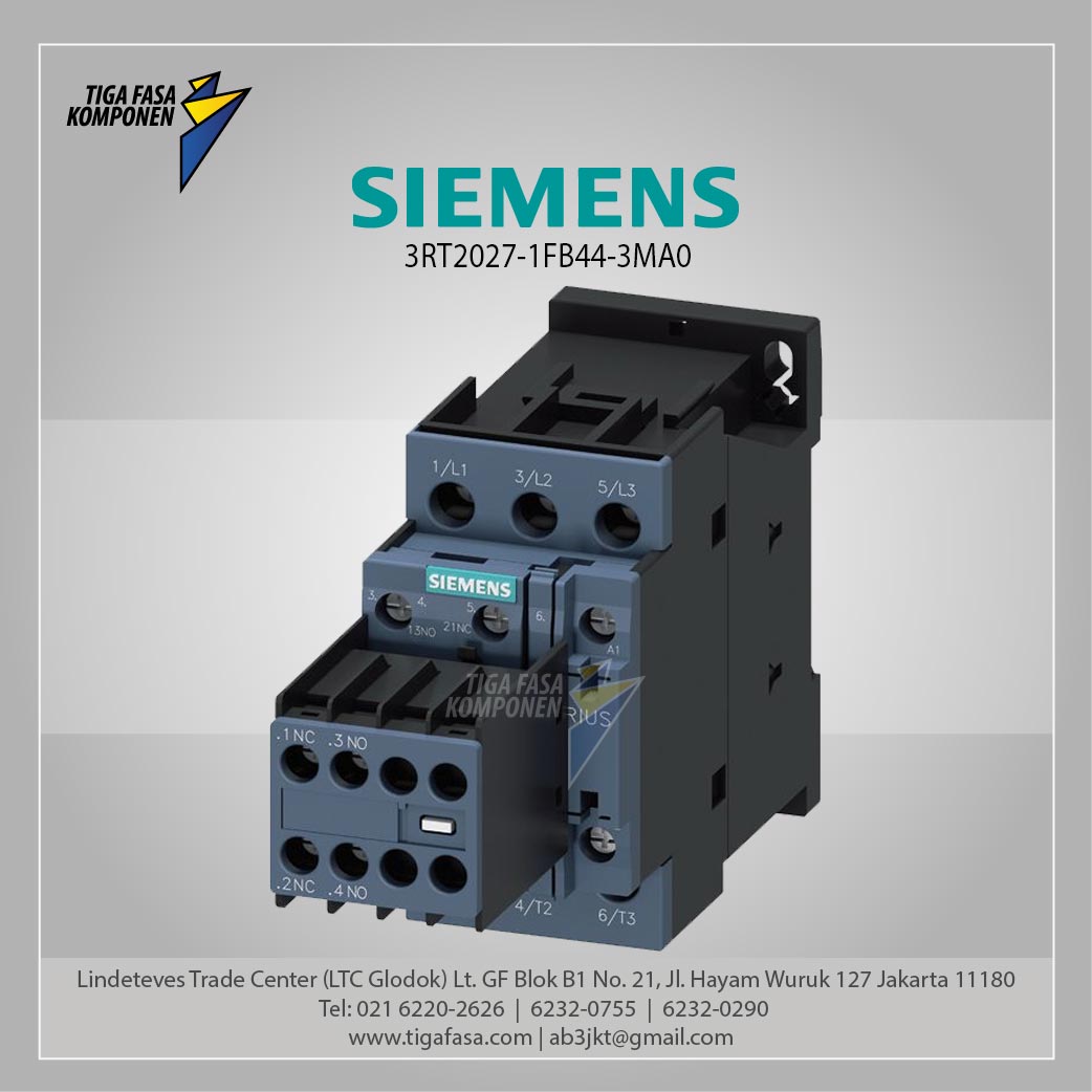 3RT2027-1FB44-3MA0 MC 32 A 15 kW / 400 V 3P 24 V DC