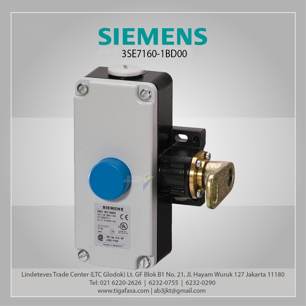 3SE7160-1BD00 Cable Operated Switch Metal Enclosure 2 x M25 x 1.5; 1