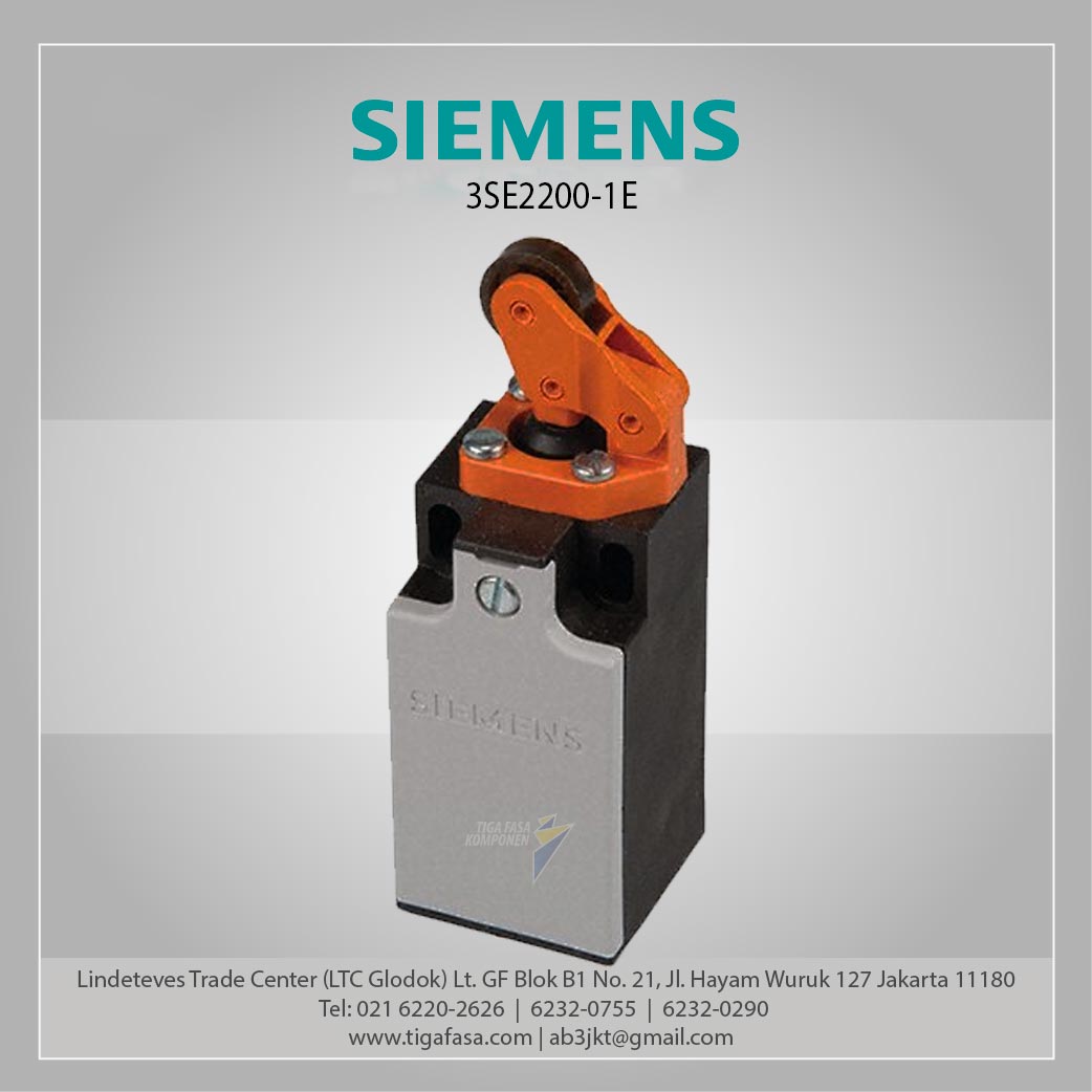 3SE2200-1E Posisition Switch, 30MM, 1NO+1NC Roller Lever