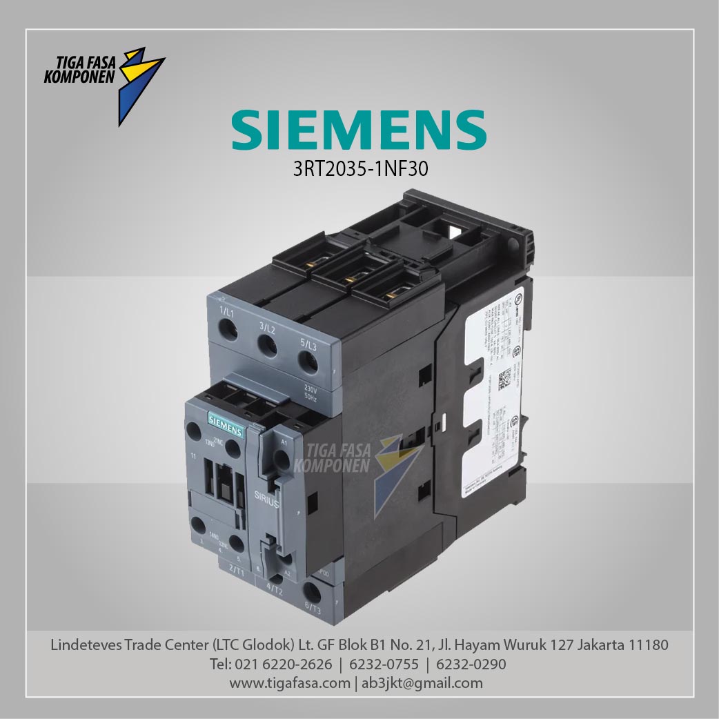 3RT2035-1NF30 MC 41 A 18.5 kW / 400 V 3P 83-155 V AC/DC 50/60 Hz