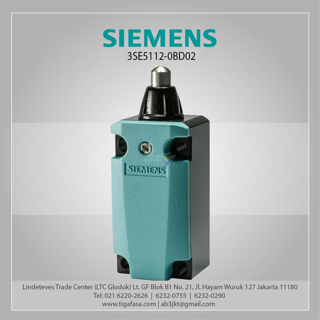 3SE5112-0BD02 Position Switch Metal (M20 x 1.5) 1 NO/1 NC 13 mm