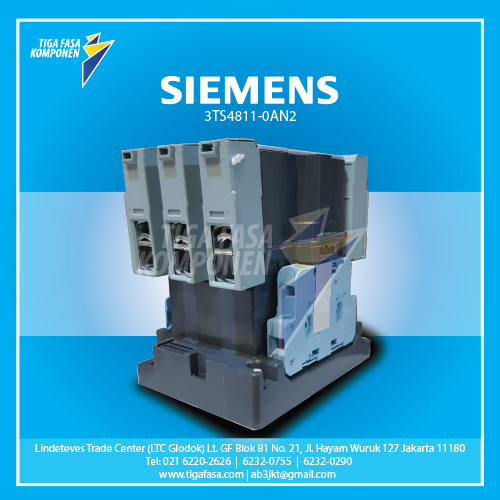 3TS4811-0AN2 MC 37kW 75A 1NO+1NC 220VAC 