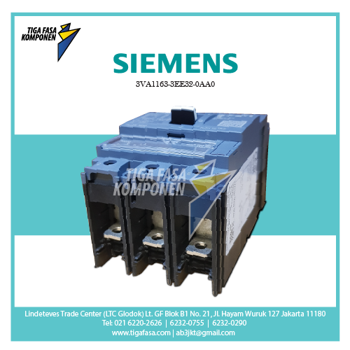 3VA1163-3EE32-0AA0 MCCB 3P 44-63A 25kA 