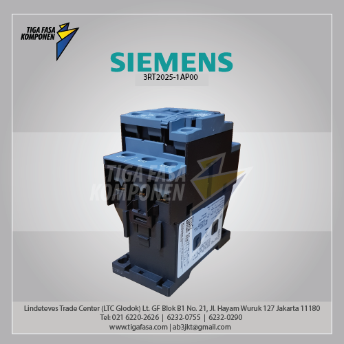 3RT2025-1AP00 MC 17 A 7.5 kW / 400 V 3P 230 V AC 50 Hz