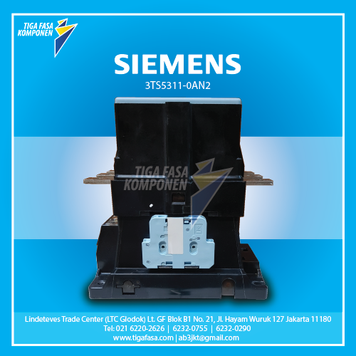 3TS5311-0AN2 MC 110kW 205A 1NO+1NC 220VAC 