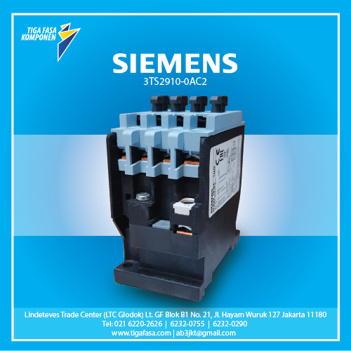 3TS2910-0AC2 MC 2.2kW 6A 1NO 24VAC 