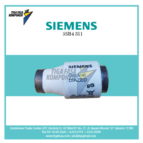 5SB4311 Diazed Fuse Link 63A 500V