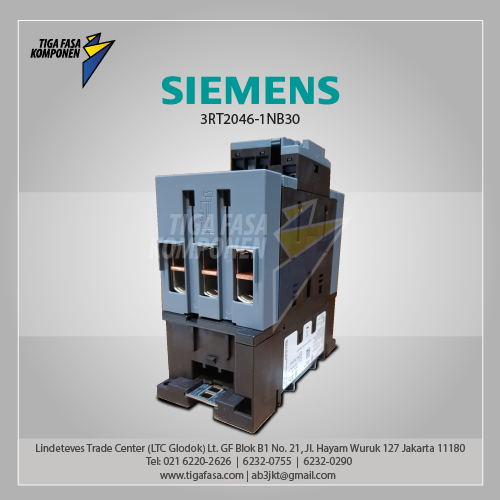 3RT2046-1NB30 MC 95 A 45 kW / 400 V 3P 20-33 V AC/DC, 50/60 Hz