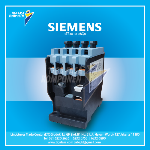 3TS3010-0AQ0 MC 4kW 9A 1NO 380VAC 