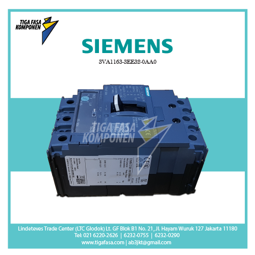 3VA1163-3EE32-0AA0 MCCB 3P 44-63A 25kA 