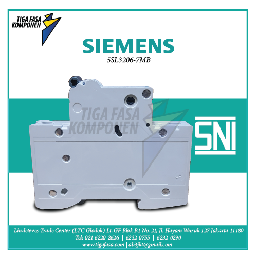 5SL3206-7MB MCB 2P 6A 4.5kA