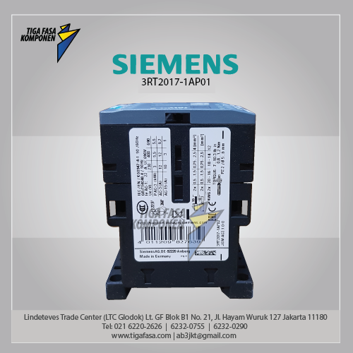 3RT2017-1AP01 MC 12 A 5.5 kW / 400 V 3P 230 V AC