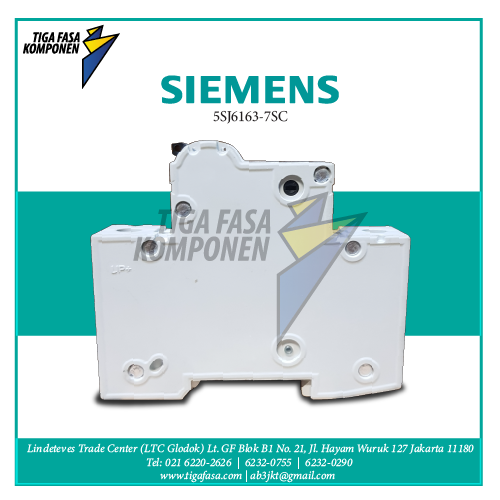 5SJ6163-7SC MCB 1P 63A 6kA 