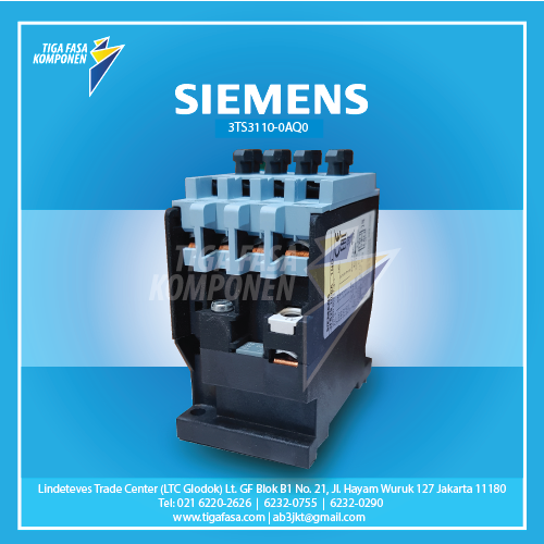 3TS3110-0AQ0 MC 5.5kW 12A 1NO 380VAC 