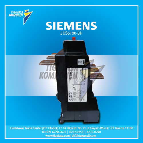 3US6100-3H Overload Relay 90...120A  10A Size 6