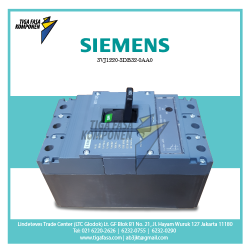 3VJ1220-3DB32-0AA0 MCCB 3P 25kA 160-200A 