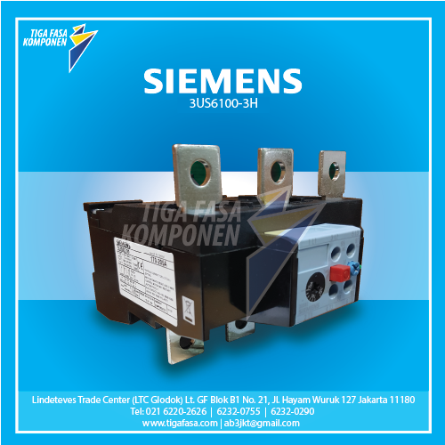 3US6100-3H Overload Relay 90...120A  10A Size 6