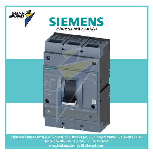 3VA2580-5HL32-0AA0 MCCB 3P 320-800A 55kA 
