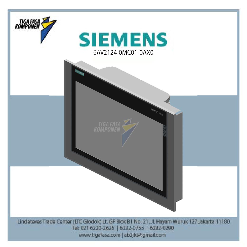 6AV2124-0MC01-0AX0 SIMATIC HMI TP1200 Touch Operation 12" PROFINET/BUS 
