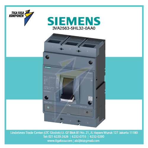 3VA2563-5HL32-0AA0 MCCB 3P 250-630A 55kA
