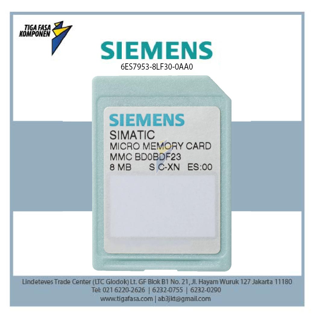 6ES7953-8LF30-0AA0 Memory Card For S7-300 64KB 